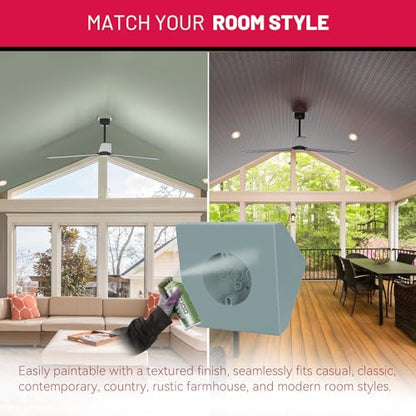 FB900-1 Cathedral Ceiling Fan Angle Mount Box, Mounting Bracket Kit, Fits Angles of 80 or Up, White, 1 Pack