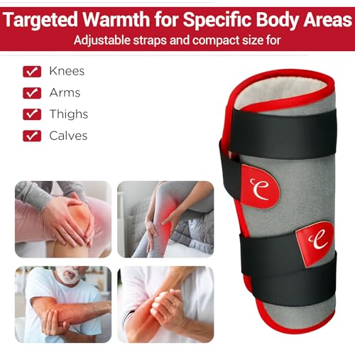 Comfytemp Leg Heating Pad, FSA Eligible Items Only List Wearable Heat Pad for Leg and Calf, HSA Electric Heat Wrap for Knee/Arm/Hamstring Soothing Warmth, Birthday Gifts for Women Wife Mom Her (S/M) - size: Small