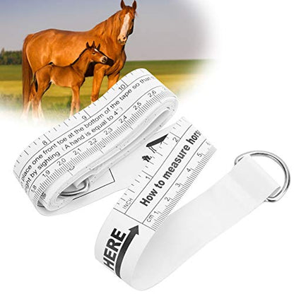 98.4 Inch Horse Weigh Tape, Horse Measuring Tape, Double Scale Weight Tapes, Multifunctional Measuring Stick, for Horses