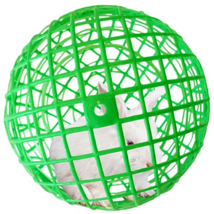 11" Ball-Shaped Movable Pigeon Chick Coop, Little Rabbit Duck Guinea Pig Safe Walking Net,Preventing Dog Bites, Predation by Eagles Wolves Cats Eagles, Pet Safety Cage - color: Green