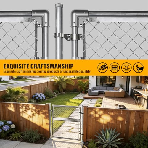 1-5/8" x 1-7/8" Chain Link Gate Latch Heavy Duty Stainless Steel Fence Gate Fork Latch Hardware with Padlock Hole 1pcs - color: 1-5/8"x1-7/8"