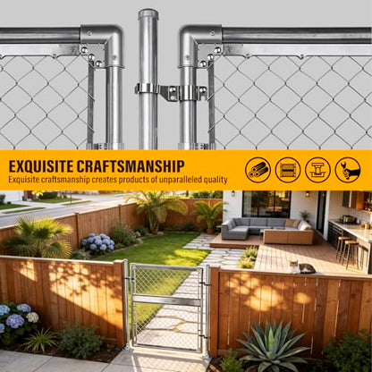 1-5/8" x 1-7/8" Chain Link Gate Latch Heavy Duty Stainless Steel Fence Gate Fork Latch Hardware with Padlock Hole 1pcs - color: 1-5/8"x1-7/8"