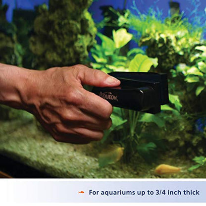Aqueon Aquarium Algae Scraper, Fish Tank Magnetic Glass Cleaner for Glass/Acrylic, Large - size: Large