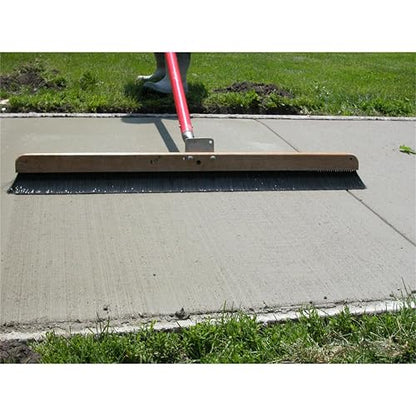 MARSHALLTOWN 36 Inch Wood Backed Concrete Broom, Polypropylene Bristles, Assembled in USA, 847 - style: 36 Inch