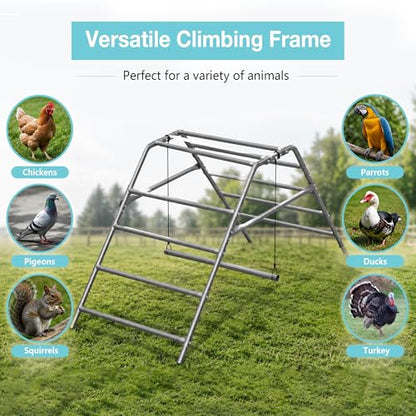 Large Chicken Perch for Coop, Roosting Bar for Hen Stand,Funny Chicken Toy for Chicken Coop Accessories