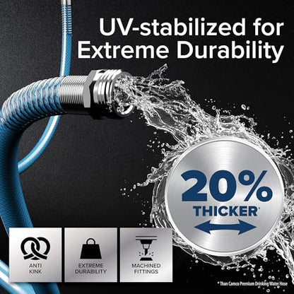 Camco TastePURE 10-Foot Premium Camper/RV Drinking Water Hose - Features a Heavy-Duty No-Kink Design with Strain Relief Ends & 5/8-Inch Inside Diameter - NSF Drinking Water Safe Certified (22823) - size: 10 Feet