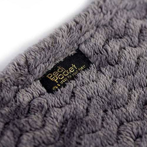 PediPocket Patented Foot Pocket Blanket – 50” x 70” with 20” Deep Foot Pocket, Plush Velvety Fleece Blanket, Everyday Luxurious Comfort, Machine Washable,Gift Idea – Sultry Smoke (Non-Electric) - color: Sultry Smoke