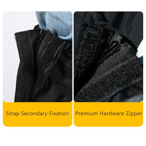 Reflective Leg Gaiters, Rainproof Snowshoe Covers with Adjustable Elastic Top & TPU Reinforced Bottom Reflective Strips for Hiking Skiing Outdoor Activities
