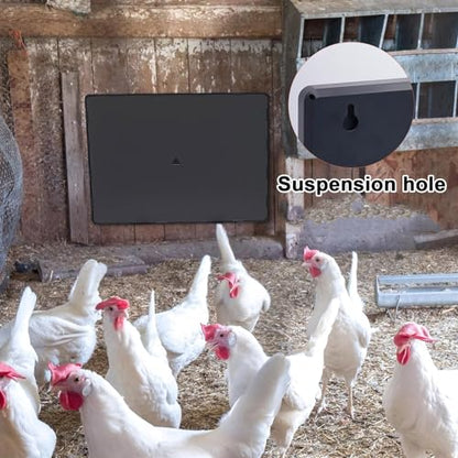 PINNKL Chicken Coop Heater 140W with Thermostat, Poultry Coop Heating Plate 50-80℃, Adjustable Temperature Dog Chick Brooder Heating Plate Heating Plate for Chicks Poultry Pets