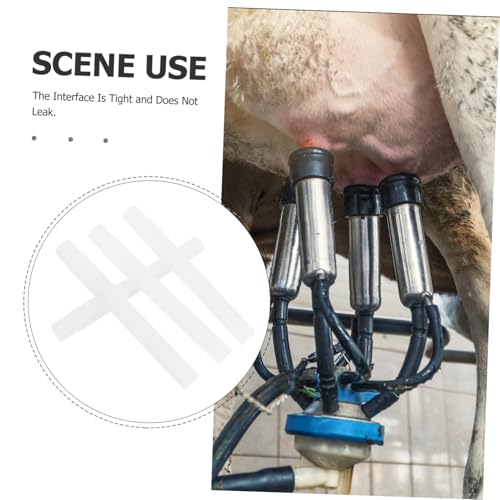 4pcs Milking Machine Accessories Goat Milking Supplies Electric Tube Rubber Milk Pipe