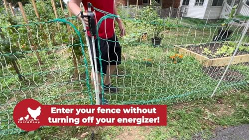 RentACoop Gate Handle Kit for Electric and Non-Electric Fencing - Includes Handles, Hooks, Stakes, Guylines, and Pegs - Posts Not Included