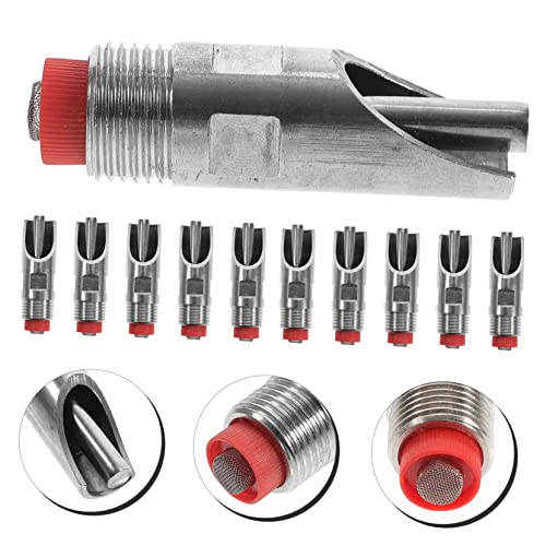 Kisangel 10pcs Automatic Stainless Steel Pig Waterer Feeder Nipple Drinker Efficient Livestock Watering System for Farm Use