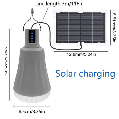Solar Rechargeable Light Bulbs Indoor，Chicken Coop Light, Camping Accessories, Solar Light Bulbs for Outside Waterproof, Luces Lolares para Interioresent, Night Fishing Emergency Lights