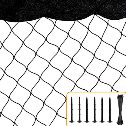 BSTPCOO Bird Netting for Chicken Coop, 25'x50' with 2.4" Square Mesh Poultry Netting Heavy Duty Nylon Nettings for Garden, Aviary Net Fruit Tree Nettings - size: 25'×50'-2.4''