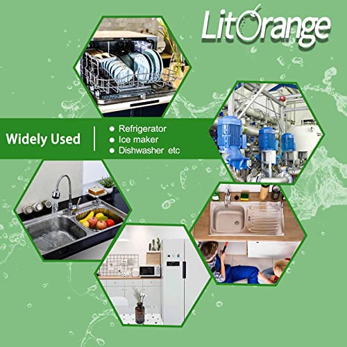 Litorange Lead-Free 1 PCS Brass Angle Stop Add-A-Tee Valve 3/8" Female by 3/8 Inch by 1/4-Inch Male T Extender Water Compression Easy Connect Tee (Pack of 1) - size: 1/4" Add-A-Tee Brass