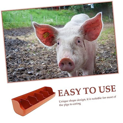 Plastic Pig Feeding Trough Compartment Design for Wet and Dry Food Feeding Tool for Pigs for Farm Supply and