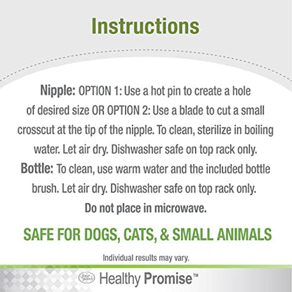 Four Paws Pet Nursing Feeding Bottle for Kittens & Puppies, 2 oz. - color: Clear, size: 1 Count (Pack of 1)
