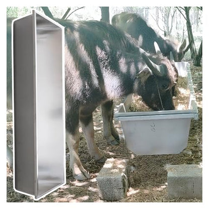 Heavy-Duty Livestock Feeding Drinking Trough, Durable Pasture and Pen Bowl for Efficient Animal Hydration - size: L 50cm (19 7/10")