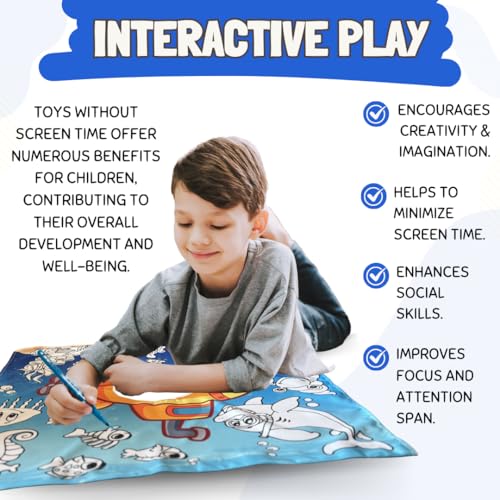 Couch Swag Play Panel for Childrens Foam Sofa Kids Couch (Underwater) - style: Underwater - Coloring Panel