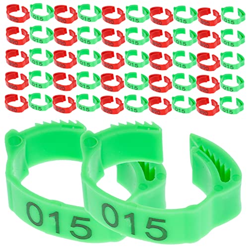 Yardwe 200pcs Chicken Leg Bands Poultry Leg Rings for Roosters Bird Id Tags Chicken Supplies Treats