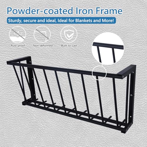 2Pcs Wall Mount Hay Rack, 40'' Long Livestock Hay Feeder with 25 Gallon Capacity, Carbon Steel Hay Feeder for Sheep, Goats, Horses, Indoor Outdoor Uses - size: 25INCH(2PCS)