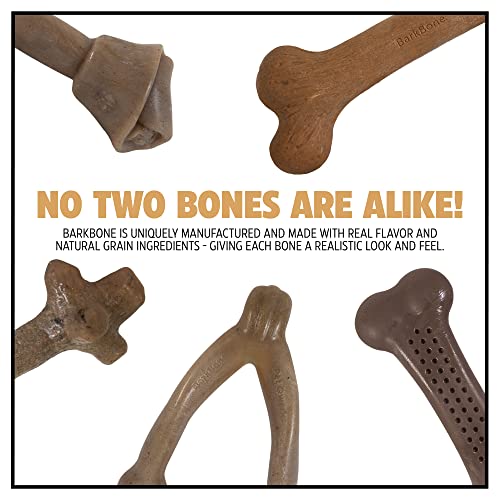 Pet Qwerks Pigs Ear BarkBone - Nylon Dog Bone for Aggressive Chewers - Bacon Flavor - 4.5" - size: 1 Count (Pack of 1)