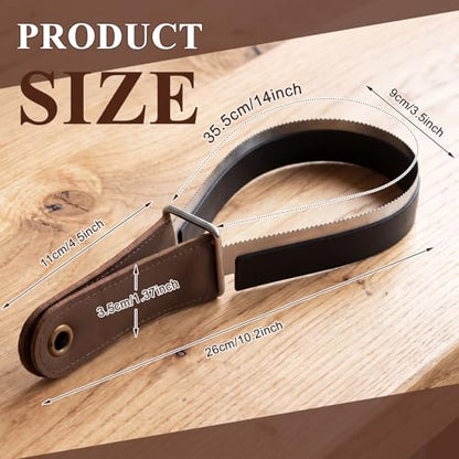 2 in 1 Horse Shedder Scraper with Rubber Edge Stainless Steel Horse Sweat Scraper Metal Dual Sided Equine Deshedding Blade, Grooming Curry Comb Tool for Cat Dog Removing Loose Hair Sweat