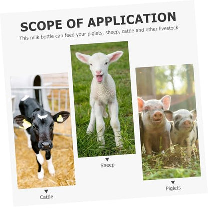 2sets Heavy Duty Livestock Milk Bottles Calf Nursing Feeder Bottles Sheep for Calves Lambs Pigs Lightweight Portable