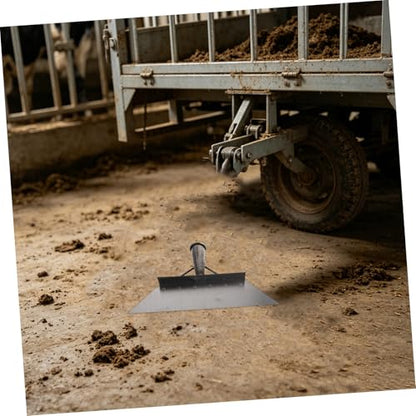UKCOCO Manganese Steel Floor Scraper and Small Shovel for Barn Cleaning, 32cm Multifunctional Livestock Manure Scraper for Pig, Chicken, and Cattle Farms