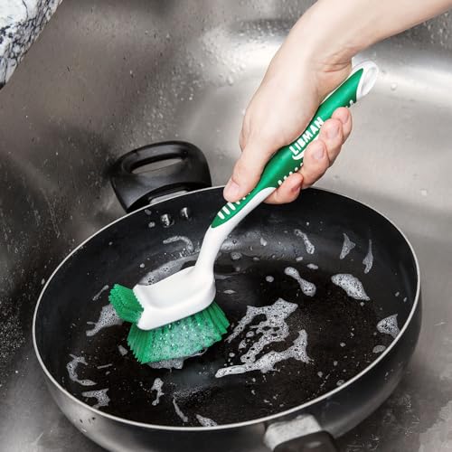 Libman Bottle & Dish Brush Kit | Cleaning Brushes for Kitchen Use | Straw Brush | Scrub Brushes for Dishes | Big Job Kitchen Brush | Palm Scrub Brush | 3 Different Brushes & Straw Cleaner Included - style: Bottle & Dish Brush Kit