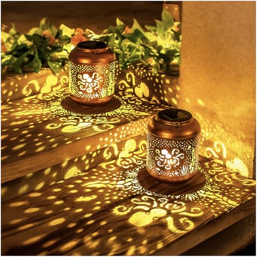 Octopus Solar Lanterns Outdoor Waterproof,Hanging Solar Lights Octopus Gifts for Women Men Metal LED Decorative Light for Yard,Patio,Lawn,Tabletop,Pathway,Landscape,Garden Decor - style: Octopus