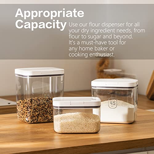 Flour Storage Container - 2.8L Keep Your Flour Fresh and Conveniently Accessible - color: 2.8 L