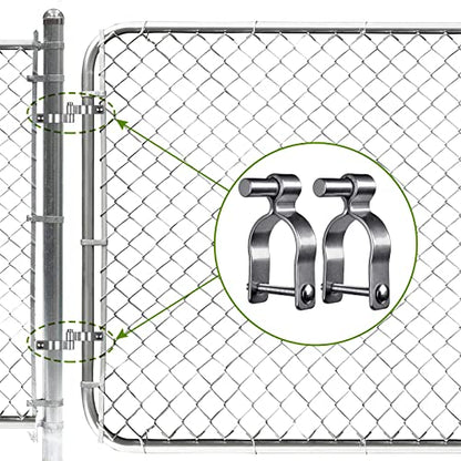 Insaga 304 Stainless Steel Chain Link Fence Gate Post Hinge, Heavy Duty Gate Hinges, 1-3/8'' Male Post Gate Hinges fit 1-3/8'' Outer Diameter Post/Pipe, 2pcs - color: Male-1-3/8''-2pcs