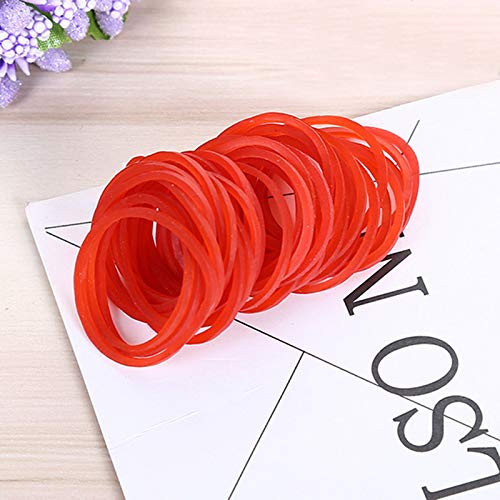 AMUU Rubber Bands size 10 500pcs Red 1inch Small mini Rubber Bands | Elastic Band for Office School Home Elastic Band - color: Red-500pcs
