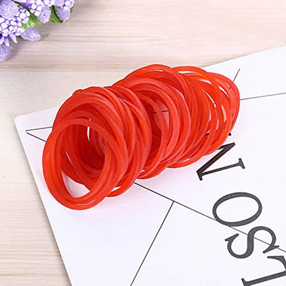 AMUU Rubber Bands size 10 500pcs Red 1inch Small mini Rubber Bands | Elastic Band for Office School Home Elastic Band - color: Red-500pcs