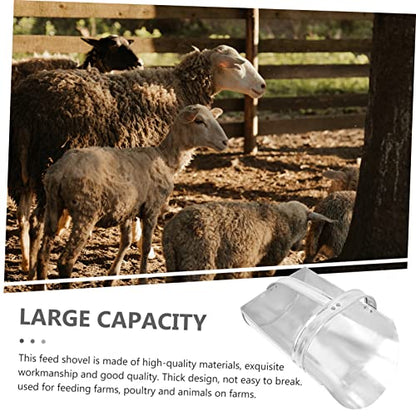 balacoo Ergonomic Handle Feed Scoop Fodder Shovel for Large Scale Livestock Feeding