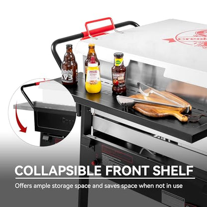 Creole Feast CFB2001 150 QT Crawfish Boiler, Outdoor Double Sack Propane Gas Crawfish Cooker with Foldable Cylinder Mounting Bracket and Stirring Paddle for Seafood & Crawfish Season, Black - size: 150 quart