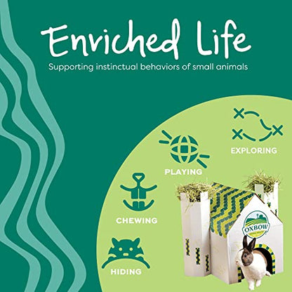 Oxbow Enriched Life Twisty Rings, Rabbit & Guinea Pig Toy, Hamster, Chinchilla & Rat Chew Rings, Small Pet Enrichment & Cage Accessory, Safe Natural Chew, Bunny Boredom Breaker, Enrichment Play Toy - size: 1 Count (Pack of 1)