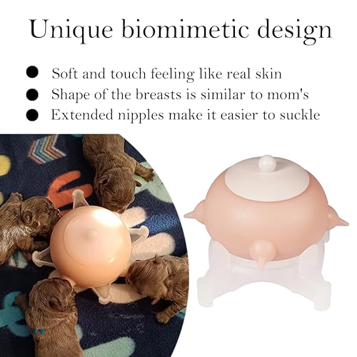 Doggiema Puppy Milk Feeder Nursing Station feeders for Multiple Puppies Milk replacer Dongdong pet (S Size Kitten/Mini Puppy) - size: S Size(Kitten/Mini Puppy)