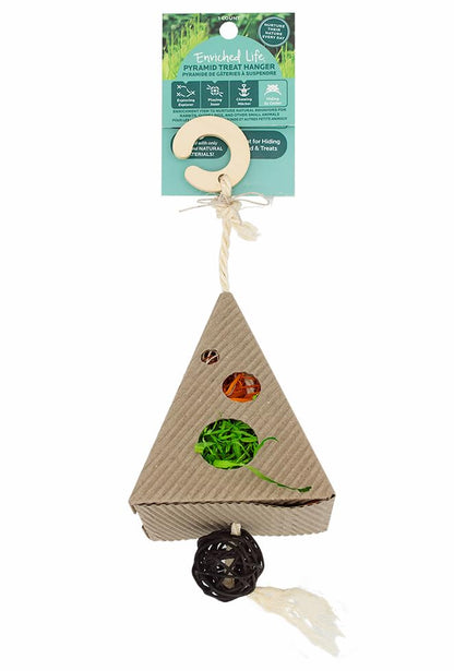 Enriched Life Pyramid Treat Hanger Small Pet Toy | Playful Chews for Rabbits, Guinea Pigs and Other Small Animals