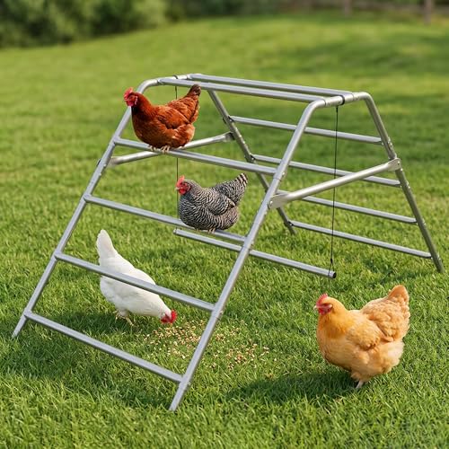 Large Chicken Perch for Coop, Roosting Bar for Hen Stand,Funny Chicken Toy for Chicken Coop Accessories