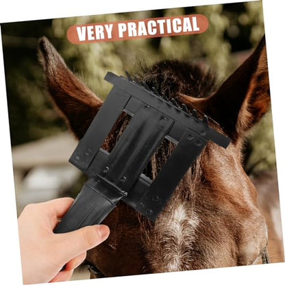 KESYOO Horse Grooming Brush for Animals Practical Horse Hair Comb with Teeth Comfortable Grip for Grooming Cattle Horses and Livestock Fur Cleaning