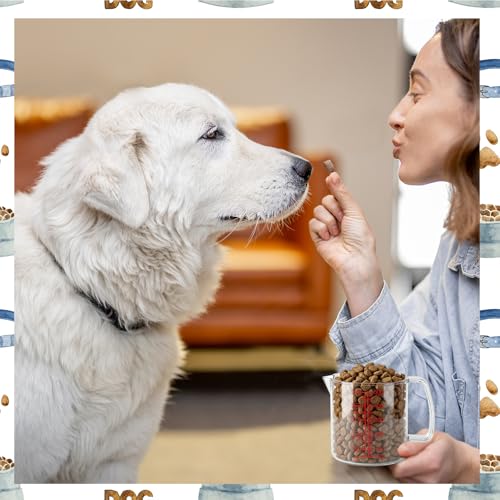 Dog Food Scoop 2 Cup,Plastic Measuring Cups with Handle Pet Food Scoops with Precise Markings for Dogs, Cats or Birds Food (2 CUP) - size: 2 CUP