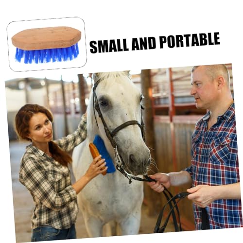 Totority Horse Grooming Brush Sturdy Handle Hard Bristle for Horse Cleaning and Cattle Care Portable Grooming Tool and Animal
