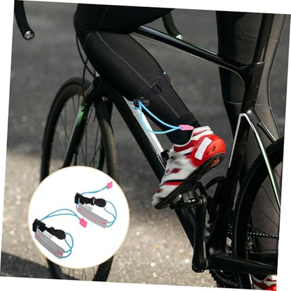 KOMBIUDA 2 Pcs Reflective Running Bands High Visibility Bicycle Pants Cuff Leg Straps for Night Walking Cycling Safety Fit Stretch Reflective Belt for Outdoor Sports