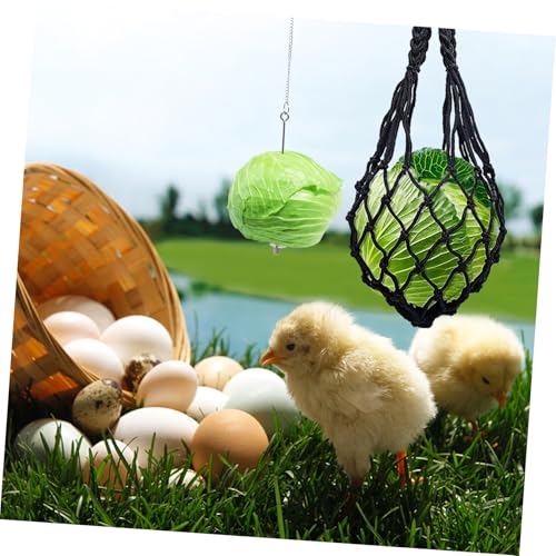 COLLBATH Chicken Hanging Wooden Foraging Playthings with Movable Hook and Lovely Appearance, Fun Chew for Home Decoration and Stress Relief