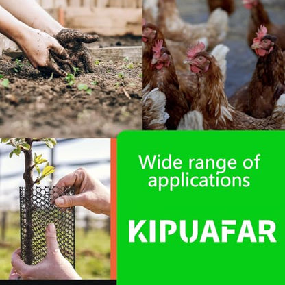 Pet Proof Barrier Net, Black Plastic Chicken Wire Mesh Fencing, Balcony Cat Safety Net & Garden Snake Barrier, Heavy Duty Protection for Chicken Coops, Rabbit Hutches, Dog Kennels (Black, 15.7IN*50) - color: Black, size: 15.7 IN * 50 FT