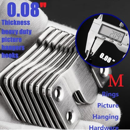 French Cleat Hanger Kit- 6 Sets Picture Hanging Jig with Screws,Bird House Bird Feeder Hanger For Outside,Art Gallery Wall Flush Mount Heavy Duty Picture Hanging Hanger ,Stainless Steel Shelf Brackets - color: Silver
