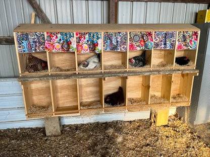 Chicken Nesting Pads for Chicken Coop Accessories - 12 Pack - USA Aspen - Professional Grade Excelsior Bedding - Easy Clean Up - Absorbs Moisture 100% Natural, Liners for Laying Hens - Fits 12x12 Box