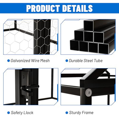NUGRIART Metal Chicken Coop with Run & Duck House – 157”x40”x40” Waterproof Poultry Cage, Connects to Wooden Coops to Expand Space, Ideal for Chicks, Hens & Ducks